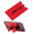 Red Silicone Phone Pocket w/ Snap Stand